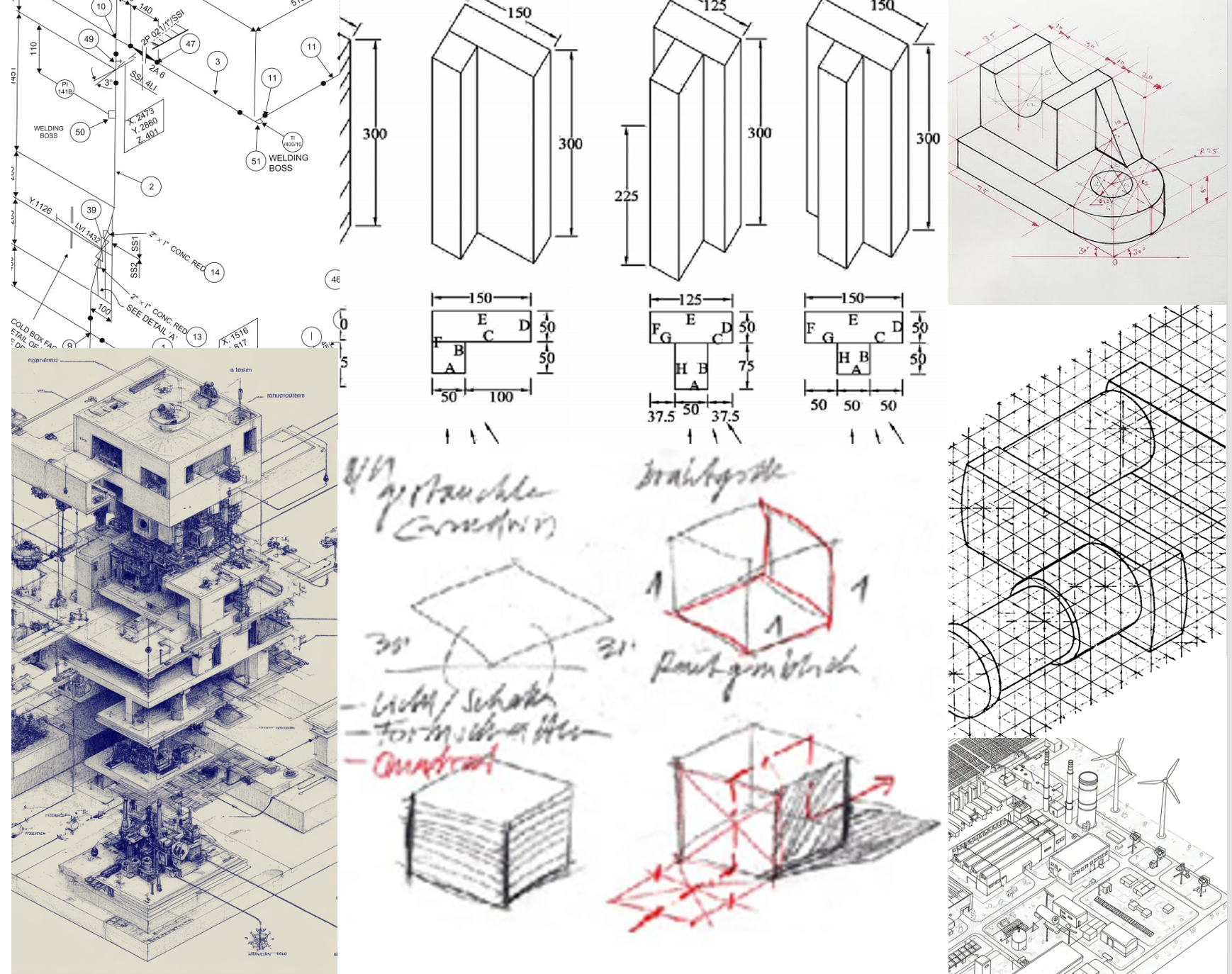 image of engineering drawings